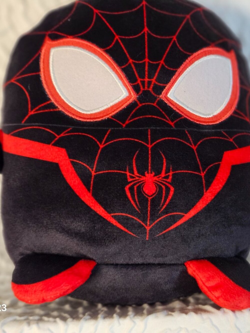 Marvel Miles Morales Plush Black Suit Spider‑Man Soft Toy Collectible Gift